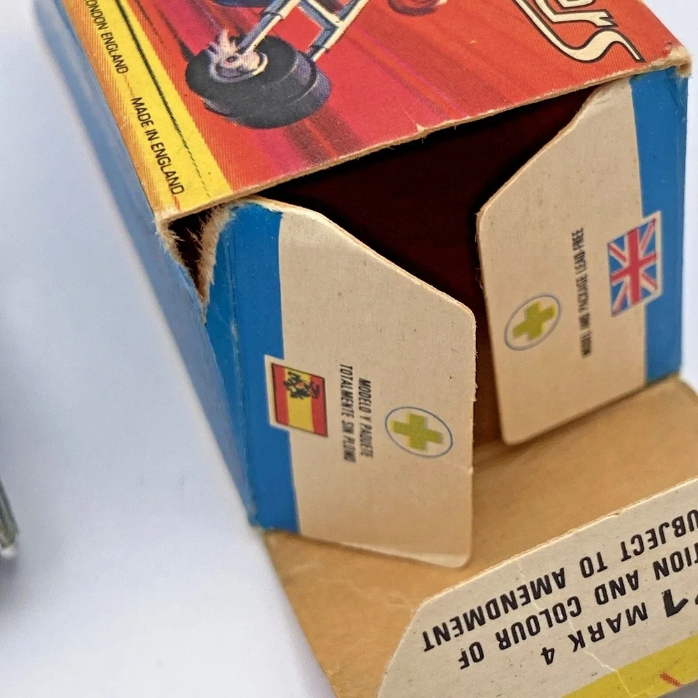 Matchbox Superfast Chopper No 71 Jumbo Jet Blue Motorcycle 1972 Lesney Boxed